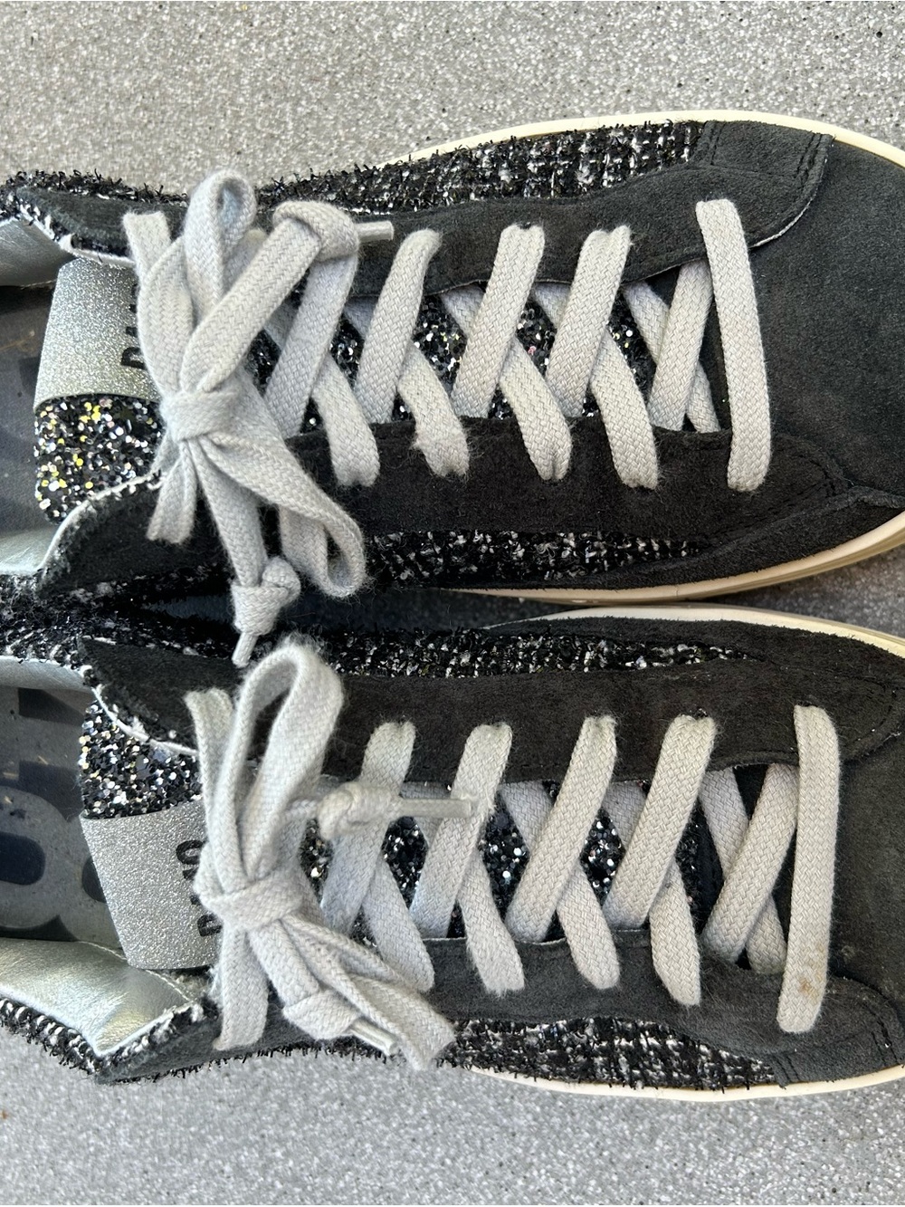 Like New P448 ‘John Shaka’ Black and Tweed Low Top Sneakers Women’s Size 8 - Picture 7 of 8
